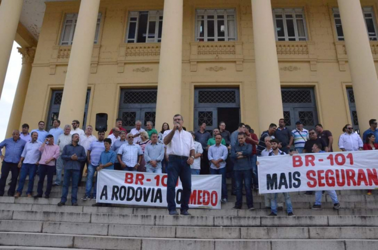 Sociedade Civil participa de ato pedindo mais segurança na BR -101