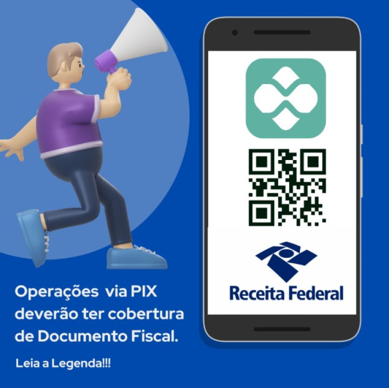 Operações via PIX deverão ter os comprovantes VINCULADOS ao  Documento Fiscal emitido