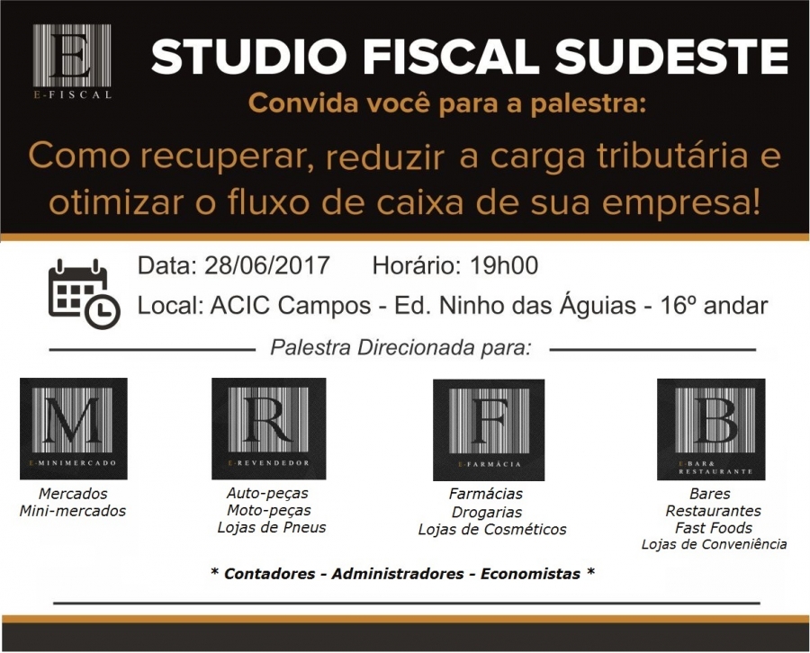 Redu??o de carga tribut?ria ? tema de palestra na Acic