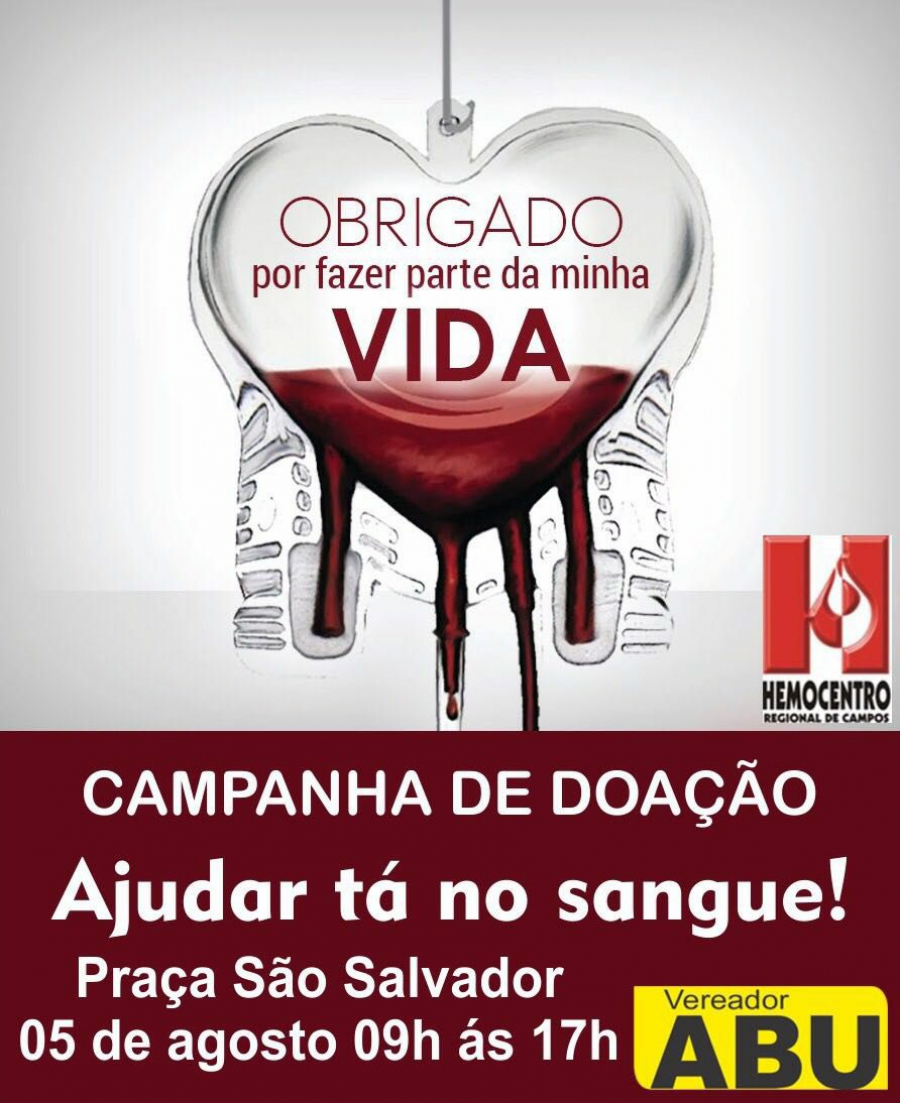 Campanha de doa??o de sangue em Campos